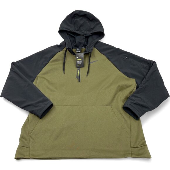 Nike Therma Cold Weather Athletic Hoodie Hooded Pullover Sweatshirt Men's 2XL - Picture 1 of 10